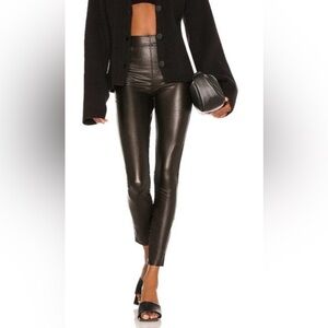 SPANX Shiny Black Faux Leather Pants